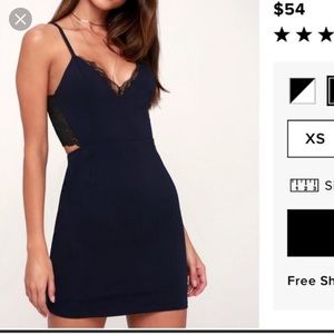 Lush Black and Navy dress